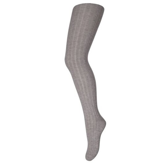 MP 128 Wool Rib Tights 491 Grey Melange 2 år/90