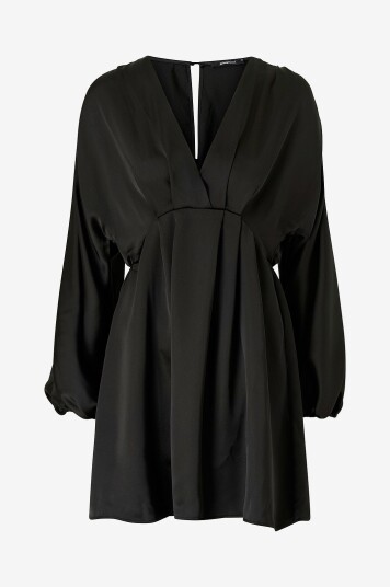 Gina Tricot Kjole Satin Mini Dress Svart