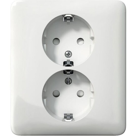 Schneider Electric Exxact Primo Stikkontakt jordet, 2-veis Schneider Electric Exxact Primo Stikkontakt jordet, 2-veis