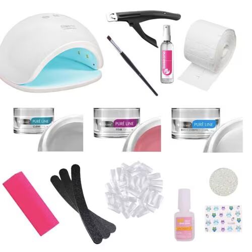 Pure Line Komplett startkit gelénaglar inkl UV/LED-lampa Pure Line Komplett startkit gelénaglar inkl UV/LED-lampa