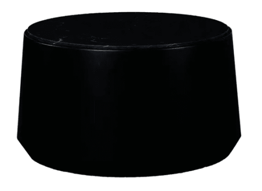 Trend Collection Iowa Sofabord Marmor Svart Ø75 x H41 cm – Sort Base