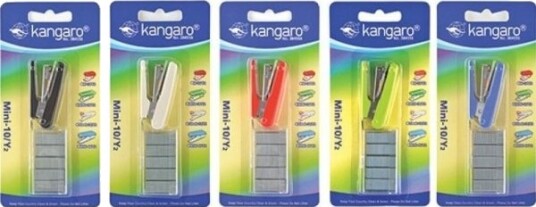 Kangaro Hefteapparat Kangaro Kangaro Mini 10/Y2+ Stifter For 10 Ark Blister Mix Farger