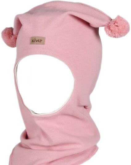 Kivat balaclava vår og høstlue i bomull Vintage Pink (5 8 år) 5 8 år