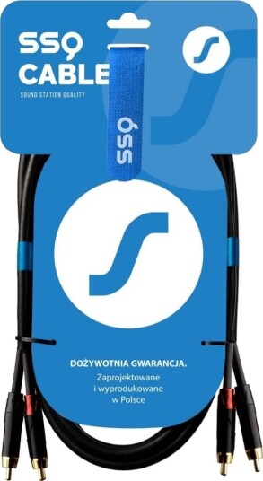 Ssq Rcarca3 Kabel 2X Rca 2X Rca 3 M Sort