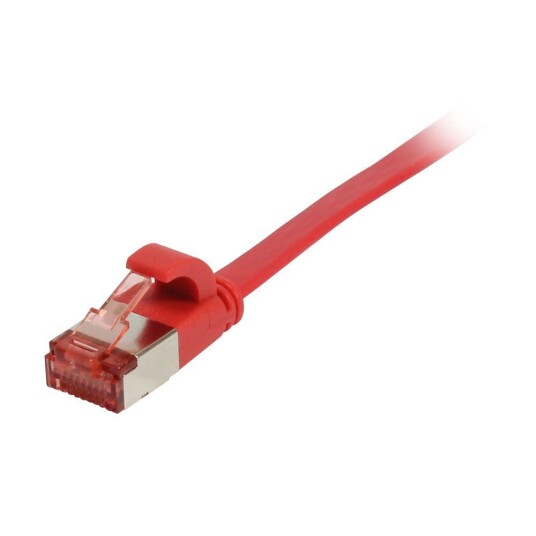 Synergy RJ45 Nettverkskabel Cat6 U/FTP Flat 7,5m Rød
