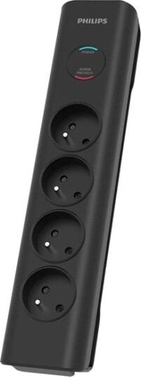 Philips Overspenningsvern 4 AC-Uttak 2m Sort SPN7040BA/60