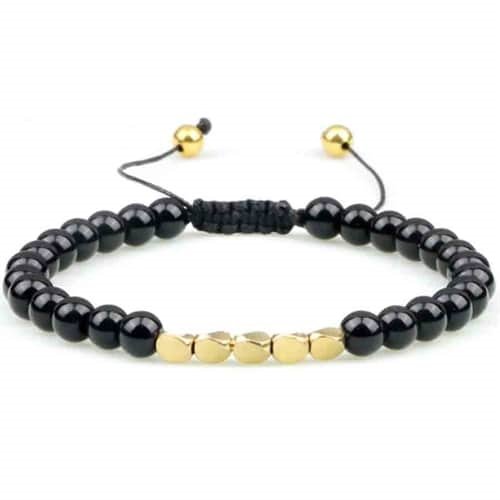 Niazy perle armbånd / Blackstone golden