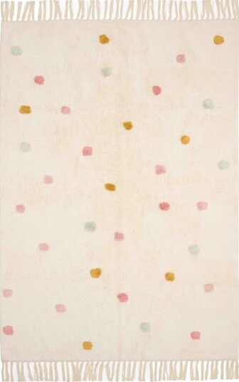 Little Dutch Teppe 120x170 cm Beige M. Rosa Prikker