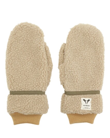Fat Moose Villy Teddy Gloves Hvit Fat Moose Villy Teddy Gloves Hvit