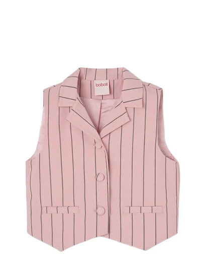 Boboli Vest Striped For Girl Pink 110