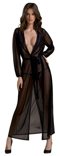 Passion ECO Zinnia Mesh Kimono      - Svart - L/XL