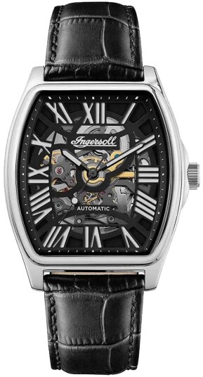 Ingersoll Herreklokke I14202 The California Sort/Lær Ø45 mm