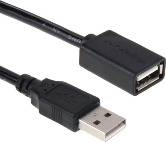 3m Forlengelseskabel USB 2.0 - Forlenger Svart