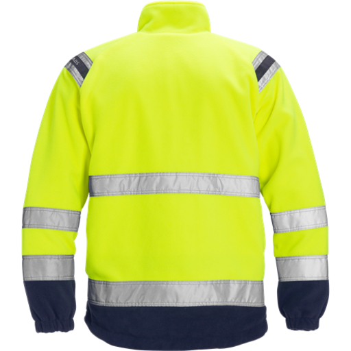 Fristads 4041 FE Vindtett Fleecejakke Varselklasse 3 Gul/Marinblå XXXL Fristads 4041 FE Vindtett Fleecejakke Varselklasse 3 Gul/Marinblå XXXL