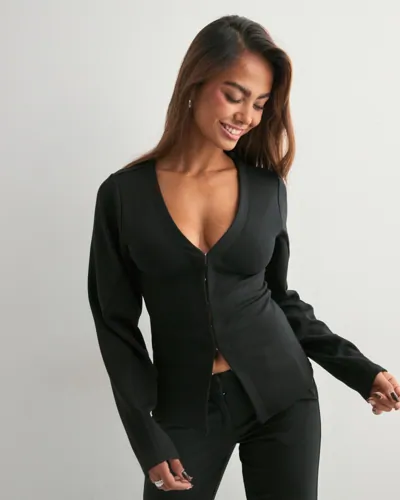 Nelly   Svart   Waist Focus Cardigan