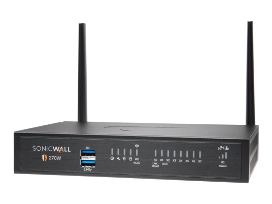 Sonicwall Tz270w - Sikkerhetsapparat - 1Gbe - Wi-Fi 5 - 2.4 Ghz, 5 Ghz - Skrivebord