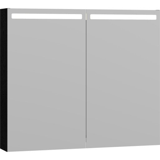 Dansani Mido+ Top speilskap, 80x70 cm, svart struktur