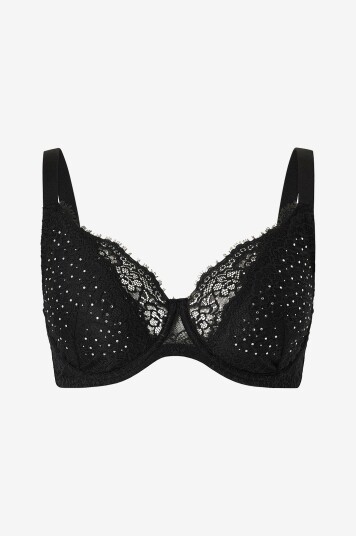 Zizzi - BH-en lBeate, Full Cover Bra - Svart