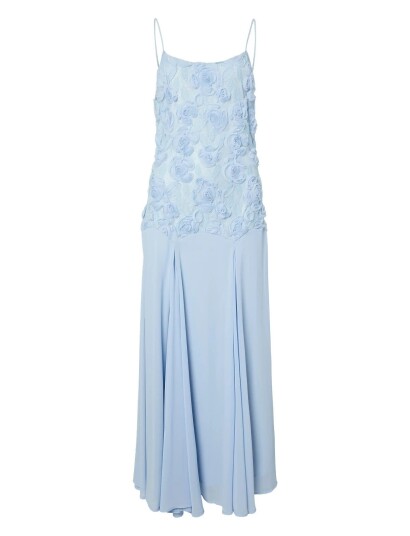 YAS Yasfeodora Strap Maxi Dress - Celeb - Blue - 38