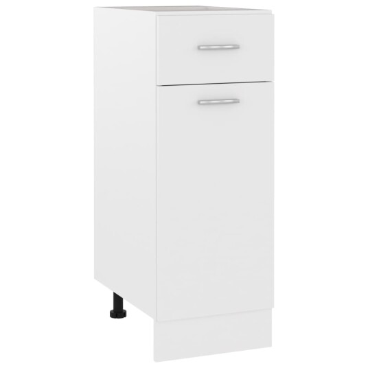 vidaXL Bunnskap med skuff hvit 30x46x81,5 cm sponplate vidaXL Bunnskap med skuff hvit 30x46x81,5 cm sponplate