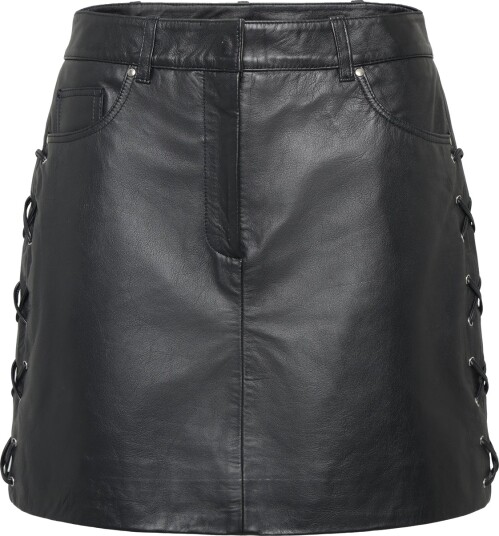 YAS Yastiana Hmw Leather Skirt D2D Black 40