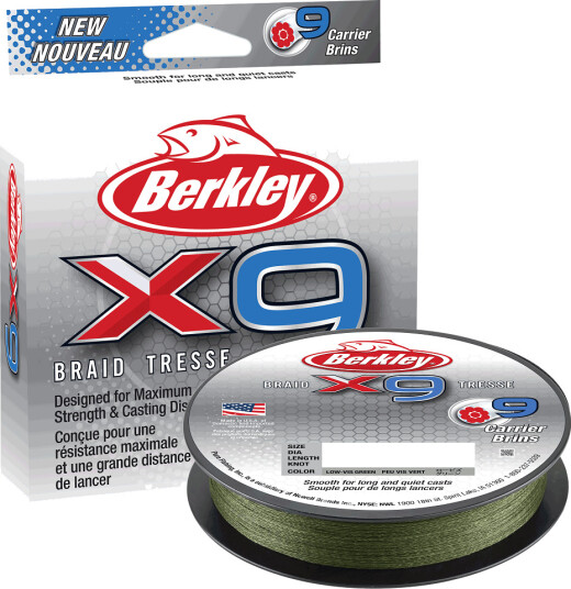 Berkley X9 150m Low-Vis Green Berkley X9 150m Low-Vis Green