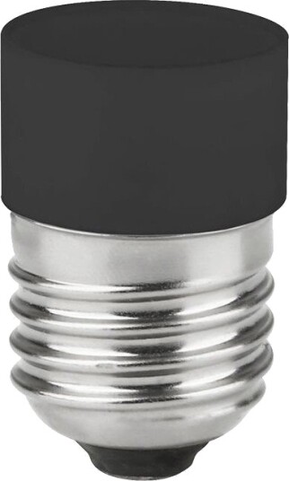 Spl E27 3,4W dimbar LED rørpære   4,5cm 2700K sort No Side Glow   Dimbar : Dimbar Kulør : Varm