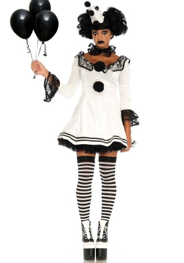 Leg Avenue Pierrot Clown Klovnekostyme til Dame Small/Medium Leg Avenue Pierrot Clown Klovnekostyme til Dame Small/Medium