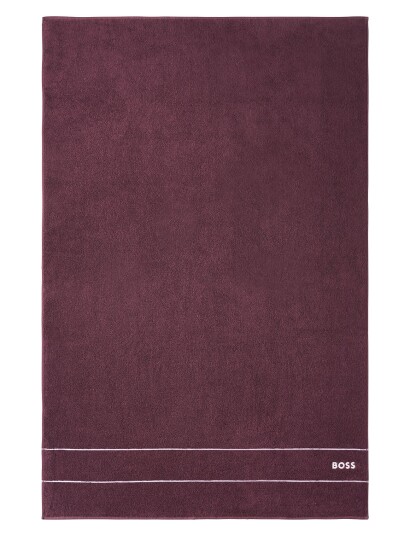 Hugo Boss Plain Guest Towel Red Home BURGUNN 40X60CM