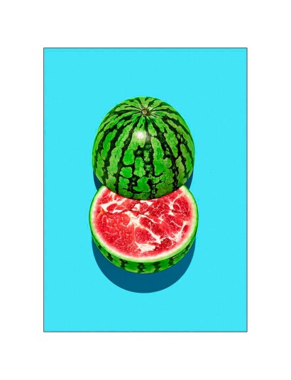 Supermercat Meat-Melon - Multi/patterned - 30X40CM