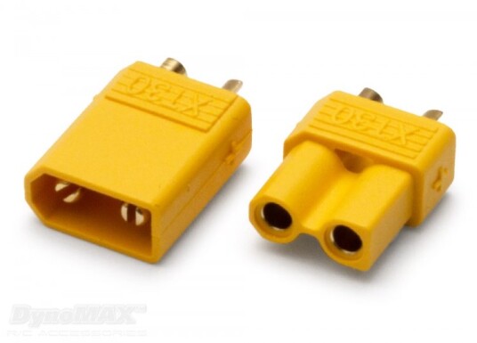 Dynomax 9333B Connector XT30 2mm 50 pair Dynomax 9333B Connector XT30 2mm 50 pair