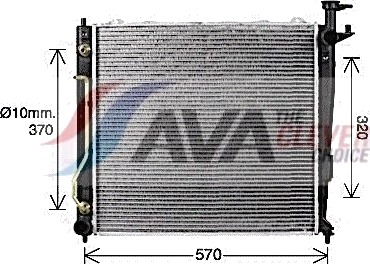 AVA COOLING SYSTEMS KA2304 Radiator motorkjøling