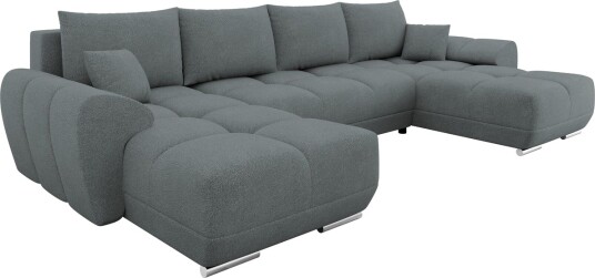 Simerly Sovesofa Dobbeldivan 4 seter   Mørk grå