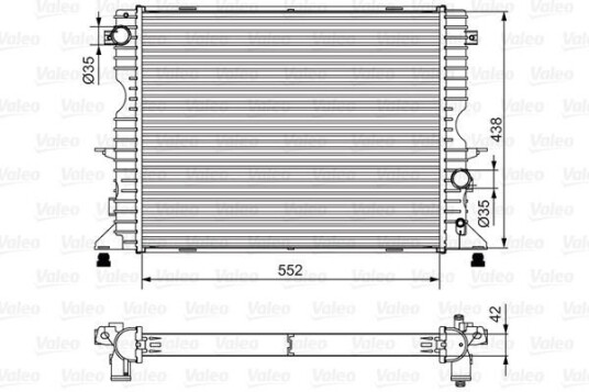 Radiator VALEO 701545 Radiator VALEO 701545