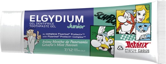 ELGYDIUM Asterix Junior Barnetannkrem Mild Mint 7-12 år 50 ml