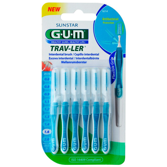 GUM TravLer Gap børster 1,6 mm ISO 5 - TYRKISK