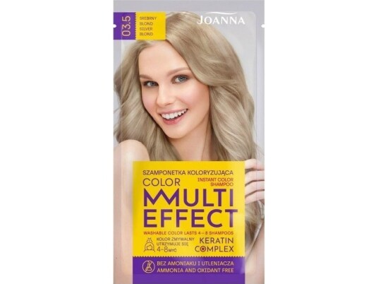 Joanna Joanna Multi Effect Color Coloring Shampoo 03.5 Sølvblond 35G