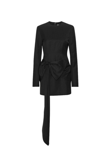 ROTATE Mini Dress W/LS Kjole Sort 40