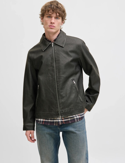Jack & Jones Jjecasablanca Pu Jacket Noos   Black   XL