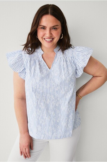Zizzi - Bluse vKatja S/L - Blå
