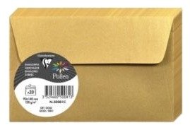 Clairefontaine 50081C Gull 120 G/M2 140 Mm 90 Mm 20 Stykker
