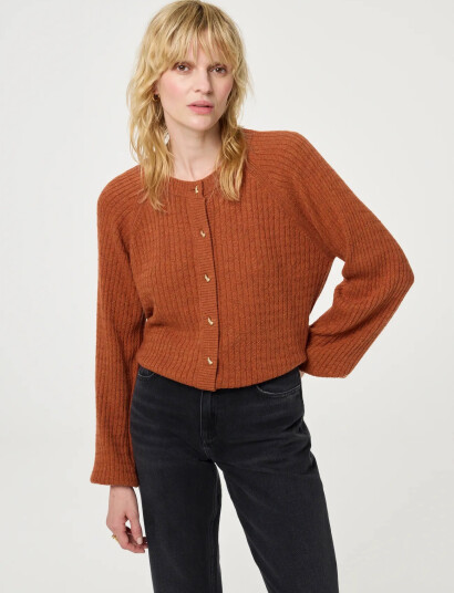 Fabienne Chapot Charlotta Cardigan - Brown - M Fabienne Chapot Charlotta Cardigan - Brown - M