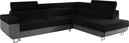 Fonti Sovesofa m. Sjeselong 3 seters L formet Grå