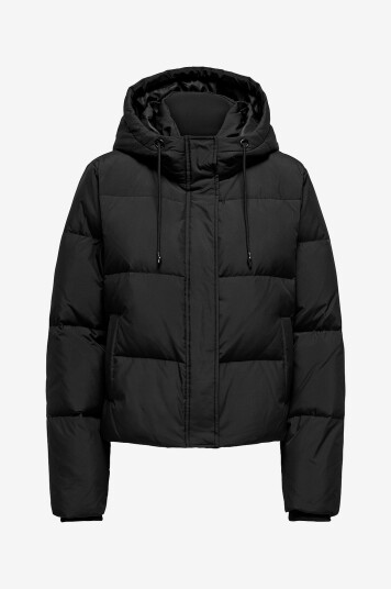 Only Dun jakke onlAlice Short Svart Only Dun jakke onlAlice Short Svart