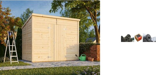 Lagerbod Palmako Leif 4,5 m2 med Papp Spiker og SBS Takbelegg