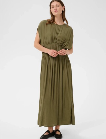 Soaked Slkleio Dress Khaki green M