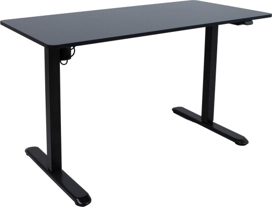 Skrivebord HOME4YOU Ergo Light med 1 motor 120x60x73-118 cm Svart - svart