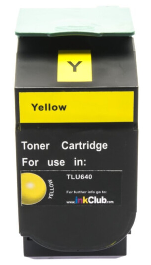inkClub TLU640 Tonerkassett, erstatter Lexmark C540H1YG, gul, 2.000 sider