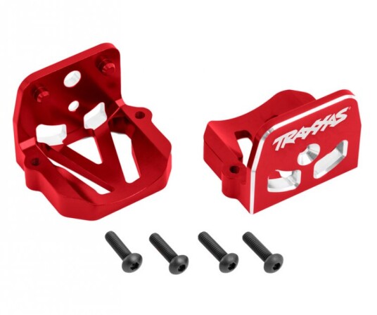 Traxxas 7760 Motor Mounts Front & Rear Set Alu Red X-Maxx XRT