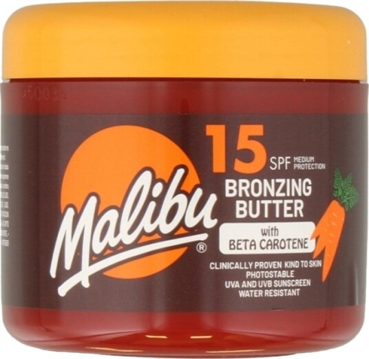 Malibu Bronzing Butter with Beta Carotene SPF15 300ml Malibu Bronzing Butter with Beta Carotene SPF15 300ml
